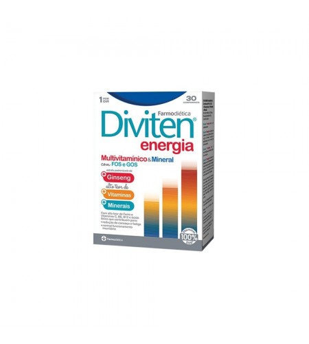 Diviten Energia - 30 Comprimidos - Farmodietica